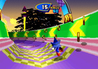 une photo d'Ã©cran de Sonic 3D - Flickies Island sur Sega Saturn